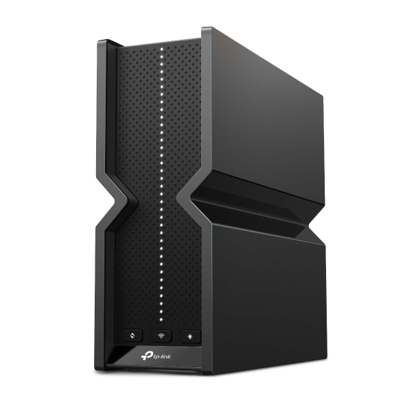 TP-Link Archer BE550 standalone Wi-Fi 7 router with front status display