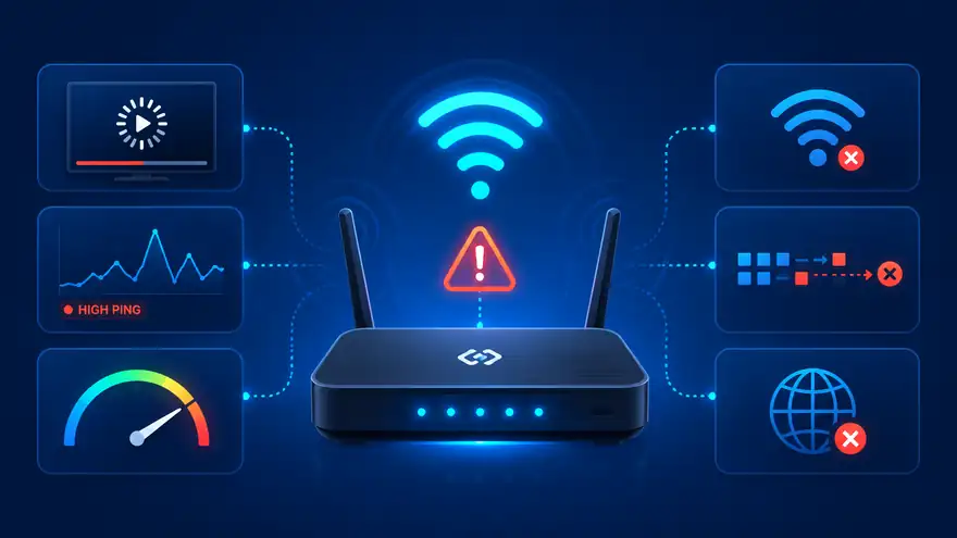 Internet troubleshooting hub for fixing slow broadband, Wi-Fi dropouts, lag, packet loss and buffering